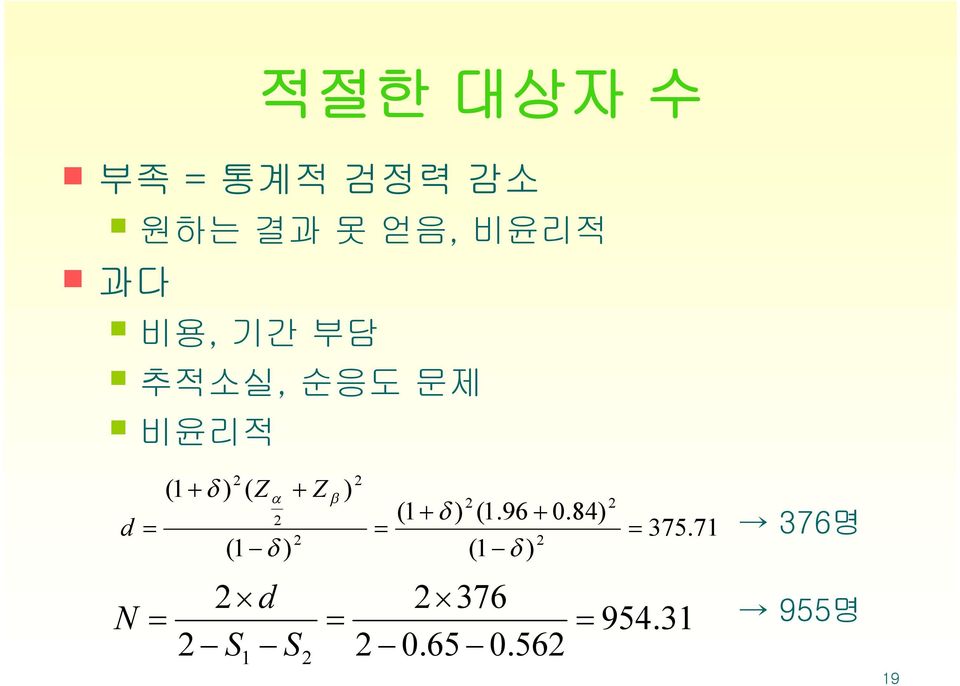 2 2 d 2 - S - S 1 2 b ) 2 = (1 + d ) 2 (1.96 + 0.