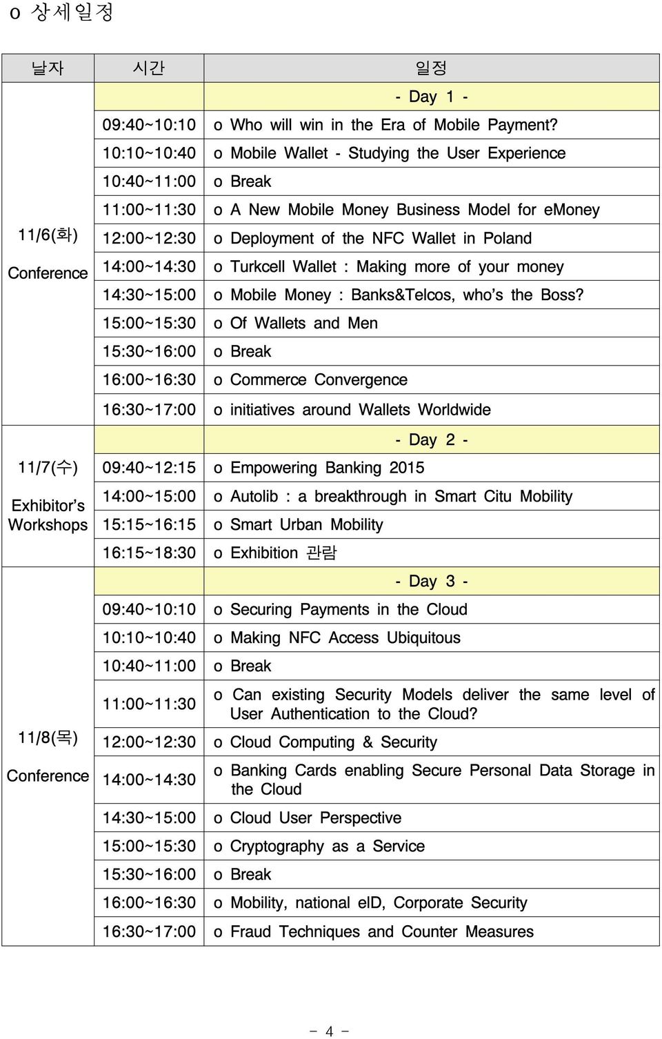 14:00~14:30 o Turkcell Wallet : Making more of your money 14:30~15:00 o Mobile Money : Banks&Telcos, who's the Boss?