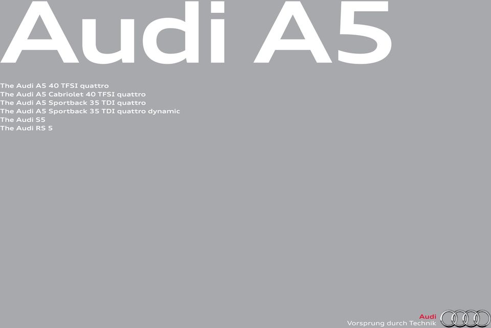 Sportback 35 TDI quattro The Audi A5