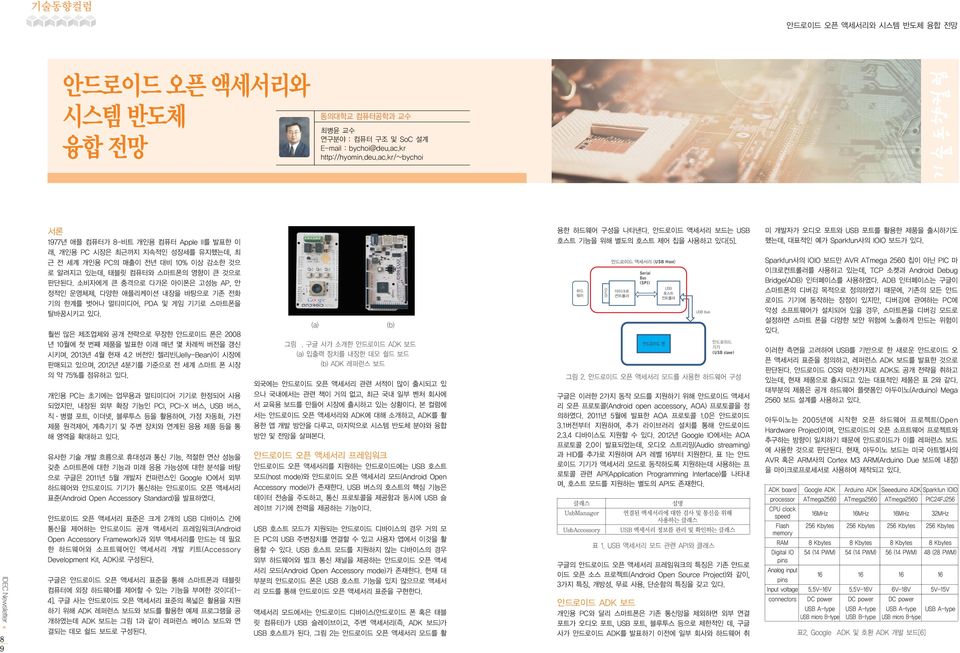 kr/~bychoi 8IDECNewsletter 서론 1977년 애플 컴퓨터가 8-비트 개인용 컴퓨터 Apple II를 발표한 이 래, 개인용 PC 시장은 최근까지 지속적인 성장세를 유지했는데, 최 근 전 세계 개인용 PC의 매출이 전년 대비 10% 이상 감소한 것으 로 알려지고 있는데, 태블릿 컴퓨터와 스마트폰의 영향이 큰 것으로 판단된다.