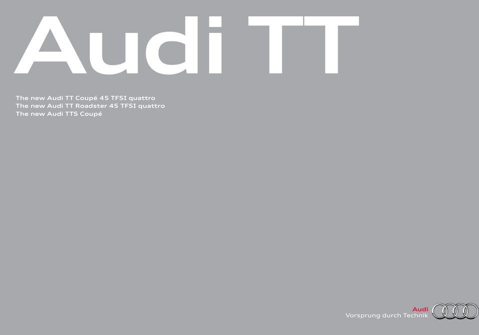 new Audi TT Roadster 45