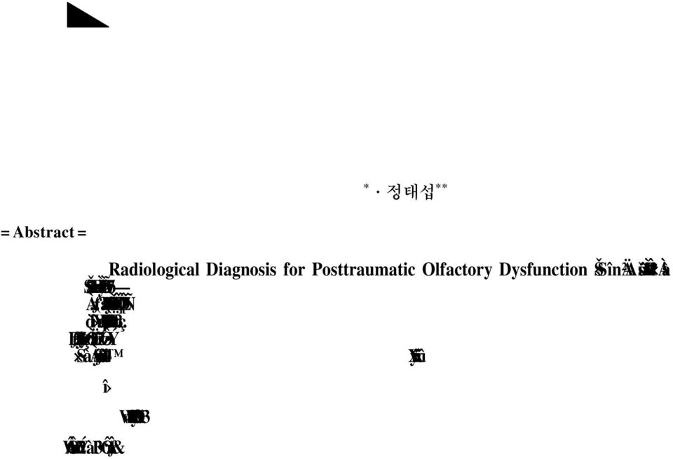 Neurosurgery, Pundang CHA Hospital, Pochon CHA University, Sungnam, Korea Department of Neurosurgery,* Diagnostic Radiology,** Yonsei