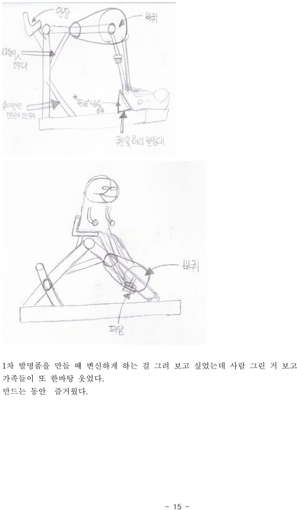 그린 거 보고 가족들이 또 한바탕