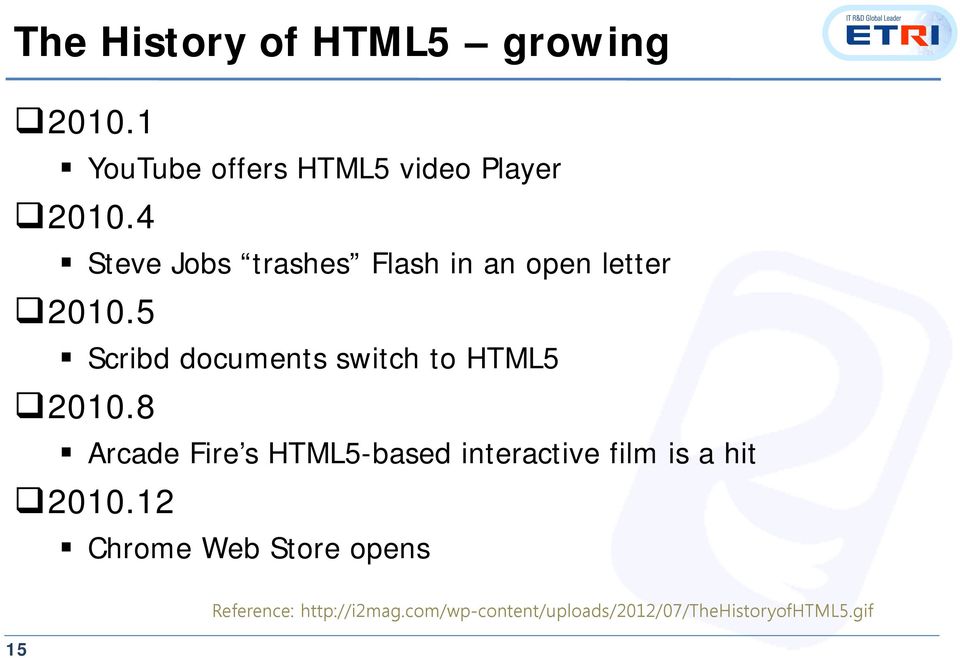 5 Scribd documents switch to HTML5 2010.