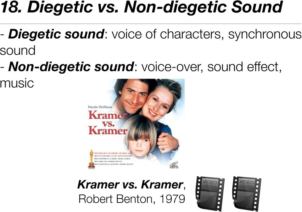 characters, synchronous sound - Non-diegetic