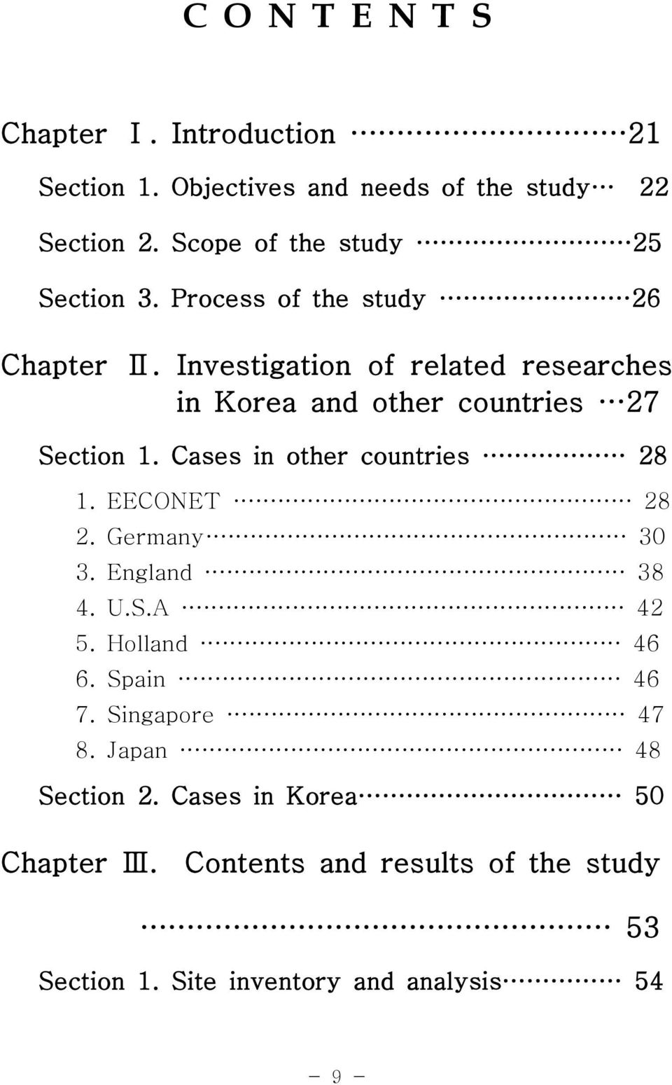 Investigation of related researches in Korea and other countries 27 Section 1. Cases in other countries 28 1. EECONET 28 2.