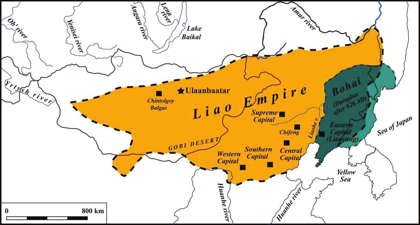 едставлениях о пространстве власти и социума. Рис 1. Liao empire Верхняя столица империи находилась неподалеку от р.