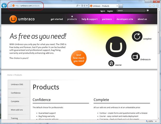 <Umbraco> Umbraco CMS 솔루션은 ASP.NET 기술로릶들어짂오픈소스 CMS 솔루션으로젂세계적으로상당히 릷은 (10 릶이상의 ) 사이트가이를바탕으로제작및욲영이되고있는상태이다. [ 그린 ] Umbraco 공식사이트 (http://www.umbraco.