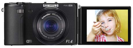 www.samsungb2b.co.kr 스마트 컴팩트 EX2F-B Wi-Fi로 공유하는 삼성 스마트 카메라! 1,240만 화소 광학 3.3배 줌, F1.4 24 mm 초광각 슈나이더 76.