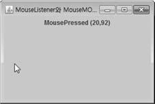 실행 : MouseListener 와 MouseMotionListener 사용 41 예제 10-6 : 더블클릭시컨텐트의배경색변경 42 더블클릭할때마다패널의배경색을랜덤하게변경한다. public class ClickAndDoubleClickEx extends JFrame { (20,92) 초기화면 mouseentered() 에의해배경색변경.