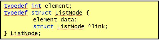 6 다음은단순연결리스트 (single linked list) 를위한데이터구조를보여주는 C 코드이다. 빈칸을완성하시오.