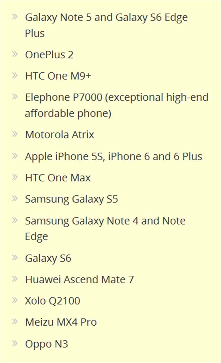 List of All Fingerprint Scanner Enabled Smartphones: Now User