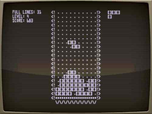 1980 년 인터랙티브평면랜드스케이프를구현한최초사례중하나 ( 이미지를의미있는캐릭터로각인 ) <Tetris>