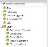 시스템관리 System Management ( 시스템관리 ) 메뉴에서는 N2200 의시스템관리기능을구성하는데사용할수있는여러설정을제공합니다. 이메뉴에서는시스템시간, 시스템알림을설정할수있으며펌웨어업그레이드도할수있습니다.