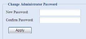 유틸리티 관리자암호 메뉴에서 Administrator Password ( 관리자암호 ) 항목을선택하면 Change Administrator Password ( 관리자암호변경 ) 화면이표시됩니다. New Password ( 새암호 ) 상자에새암호를입력한다음 Confirm Password ( 암호확인 ) 상자에서새암호를확인합니다.
