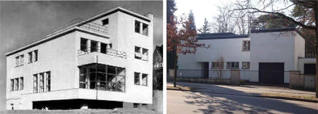 발터 그로피우스의 작품에 반영된 독일 근대 주거의 계획쟁점 Figure 2. House Sommerfeld (1921) Source. Droste, M. (1990). p. 44. 이는 바우하우스에서 최초로 시도한 주택으로서, 초기 교육 이념에 부응하여 건축, 공예, 실내디자인의 총체적인 합일을 지향했다.