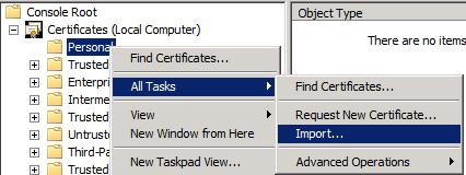 Set up the CA role service on the second cluster node 이제두번째노드에 CA