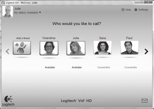 Logitech Vid HD 설치 계정생성 친구추가후화상통화실시 추가정보 : http://www.