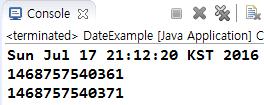 Chapter 기본 API 클래스 14 14.4. 클래스 프로그램에서날짜와시간을다루는것은매우중요한일입니다. 자바는시스템의날 짜와시간을알수있도록 java.util 패키지에 Date 클래스와 Calendar 클래스를제공 합니다. 14.4.1. Date Date 클래스는컴퓨터의날짜정보를읽어 Date 객체로만들어줍니다.