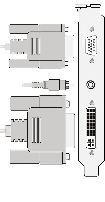 AV 출력 또는 NTSC / PAL TV D-Sub 모니터 커넥터