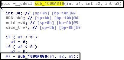 ( 그림 5-21) 입력데이터전파 2 ( 디컴파일 ) 이미지사이즈연산함수내에서도이미지사이즈연산을위해다수의 함수가호출이된다. [C] HncGif10.