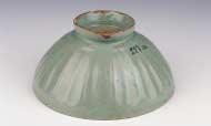 Bowl/ Celadon with inlaid Litchi design Goryeo Dynasty, Late 13th -Early 14th C. Rim D. 19.9cm, Base D. 7.0cm, H. 8.9cm, Inside Base D. 4.