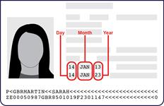 اختر تاريخ إصدار جواز سفرك وتاريخ انتهاء صالحيته. يمكنك إيجاد هذه المعلومات في صفحة جواز سفرك التي ت ظهر صورتك وتاريخ ميالدك )المعروفة بصفحة المعلومات الشخصية(.