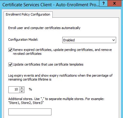 Update certificates that use