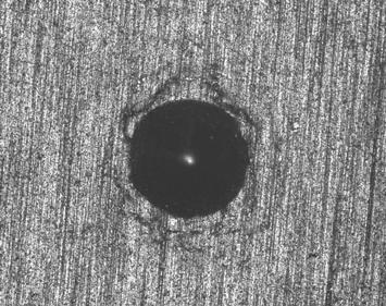 시험편에나타난드롭렛의형상및크기는 SEM (Scanning Electron Microscope) 를이용하여측정하였으며, 2,000배로확대시약 1~6μm크기의드롭렛이다수관찰되었고, 관찰한드롭렛은 Fig. 5에나타내었다. 4.
