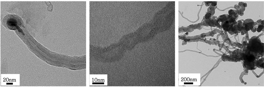 p o l ˆ p vr ql p s~ l 267 Fig. 4. TEM images of CNTs separated from the filters synthesized at the condition web-like CNT. pƒ l ˆ q p e p 1p k pž } } mp, p p p ˆ p p ˆ l k ppp k p.