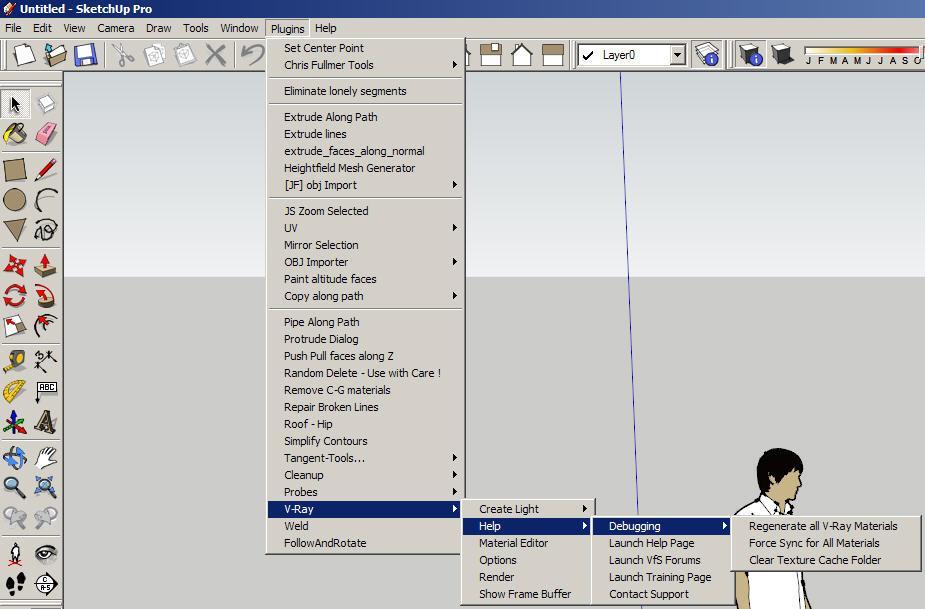 V-Ray Menu : 스케치업의 Plug-ins 메뉴에더욱다양한 V-Ray 옵션이추가되었습니다.