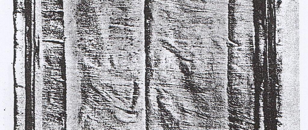 이 옷의 형태는 마치 성경의 대제사장이 입는 ly[m과 비교되 고 있는데, 여인의 드레스처럼 길이가 긴 치마로 목 <그림 1> 떼베의 건축가 이 있는 부분은 둥글다가 정면에서 살짝 브이라인으 차의 무덤(기원전 14051352년경)에서 발견된 린 로 되어 있다.