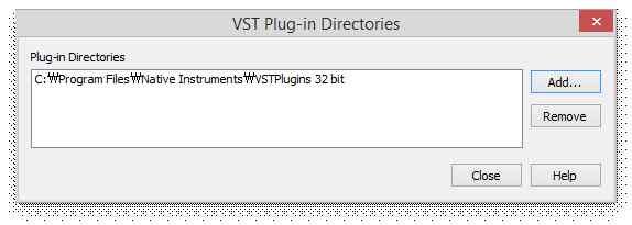 그림 8. Microsoft Windows 용 Finale 에서 Kontakt 를 VST plug-in 으로등록하기 4 그림 9 는 Kontakt 5 가