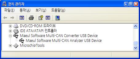 3 CAN Tester Application (RS232/USB용, Ethernet용) Analyzer의 동작을 테스트하거나