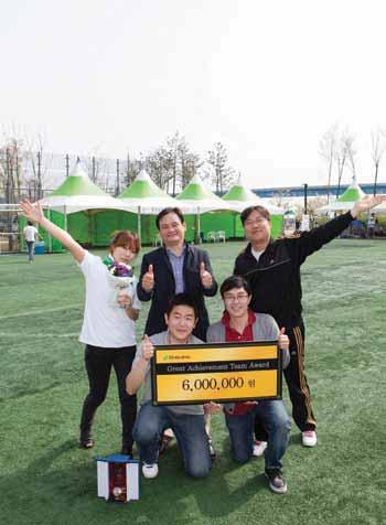 Great Achievement Award Chang-gon Yoon, Dongwha Enterprize, Board Sales 2 Team Great Achievement Team Award Myung-kyun Park and three others, Dongwha Enterprize, Board Sales 2 Team I dream of the