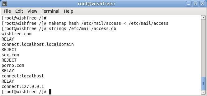 DoS 공격 설정된 /etc/mail/access 파일 Sendmail 에적용 makemap hash /etc/mail/access < /etc/mail/access 를실행하면같은폴더의 access.