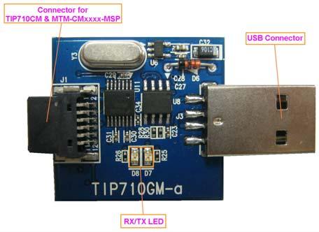 1) TIP710GM-A(USB) TIP710GM-A(USB) 는 TIP710CM 혹은 MTM-CMxxxx-MSP