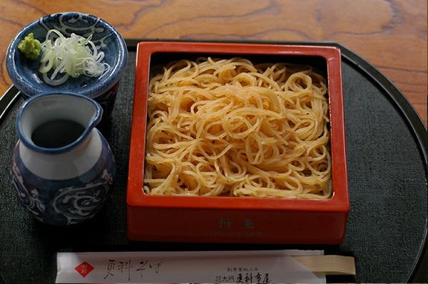 更科そば (SRASHINA SOBA) Sarashina buckwheat noodle