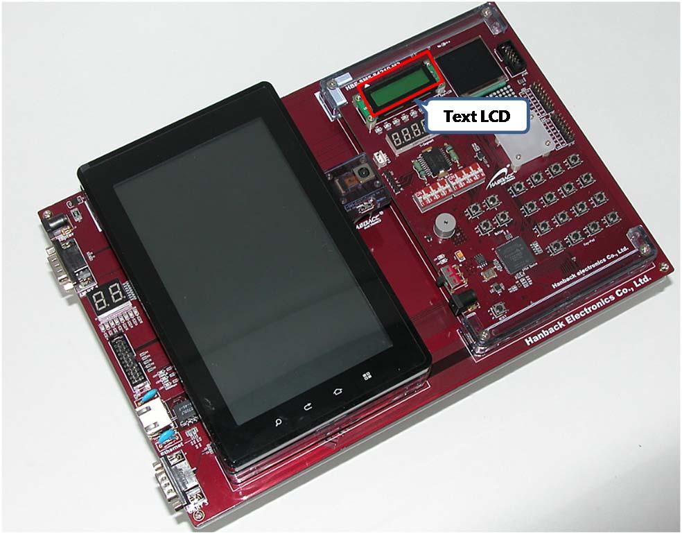 TextLCD Device Control in Embedded Linux M3 모듈에장착되어있는 Tedxt LCD 장치를제어하는 App을개발 TextLCD는영문자와숫자일본어,