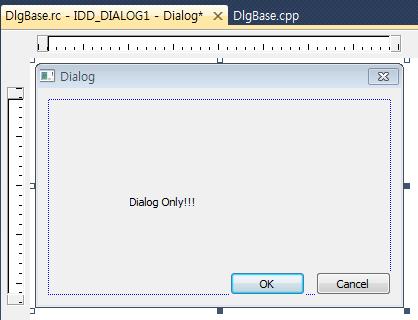 예 ) 계산기등 1) DlgBase라는이름의프로젝트생성, DlgBase.cpp 파일만듦 2) DlgBase.