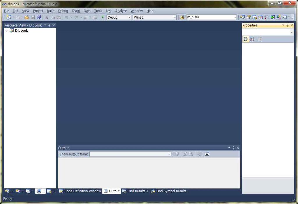 comile 기초 Microsoft사의 Visual Studio 2010이설치되어있는지확인 설치되어있는경우앞장의리스트중에서 [diblook.
