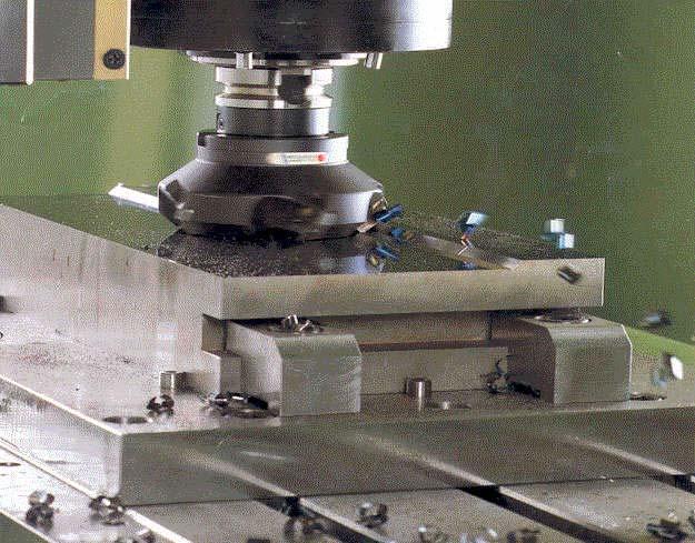 Milling Cutting tool is rotated and traversed along 3 axes of motion