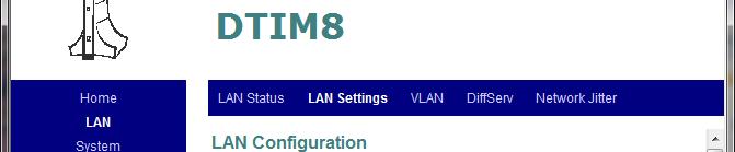 IP를확인하고모듈웹어드민에접속하여 LAN => LAN