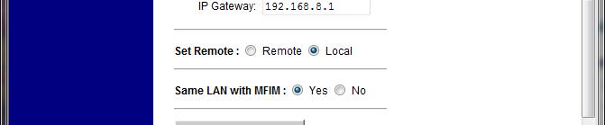 Settings IP Address는 MPB IP
