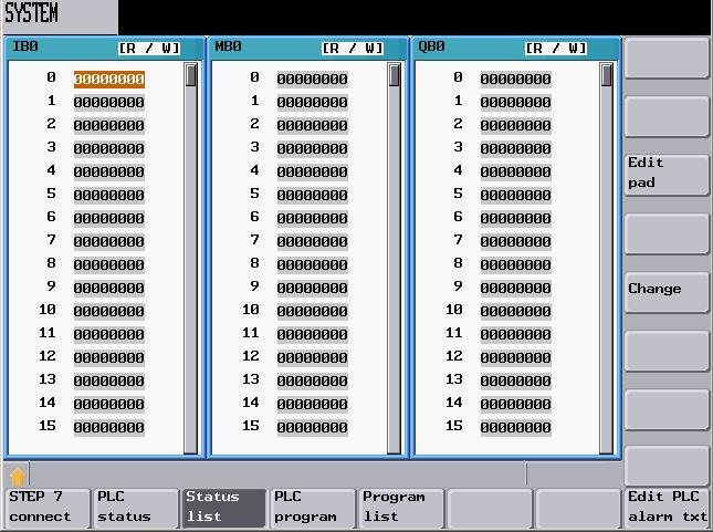 시스템 7.8 래더다이어그램으로표시되는 PLC 진단 그림 7-35 상태목록 Window 1 OB1 해당프로그램블록에서실행중인 PLC 프로그램의모든논리및그래픽정보를표시합니다.