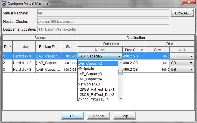 Avamar UI에서 VM 및관련그룹검색가능 개별 VM 또는 VM 그룹을추가하고 이미지 및 / 또는 게스트 백업정책을정의하는기능 여러 VMware 이미지프록시를정의하는기능 VM 이미지또는게스트백업 / 복구작업을실행하는기능 Activity Monitor에서백업 /