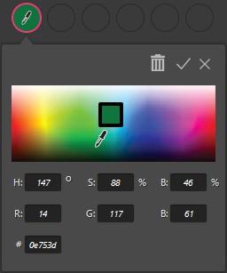 CyberLink MakeupDirector 1. 할 사용자 지정 색을 클릭합니다. 편집 2. 다음 하나를 수 하여 색상을 합니다 색상 선택기 위에 우스를 려 은 다음 아이 드 색상을 선택합니다.