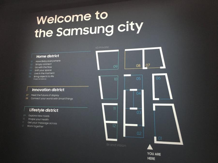 CES2018 둘러보기 (3) 부스전시 Samsung Welcome to the Samsung City 전시장을 Home