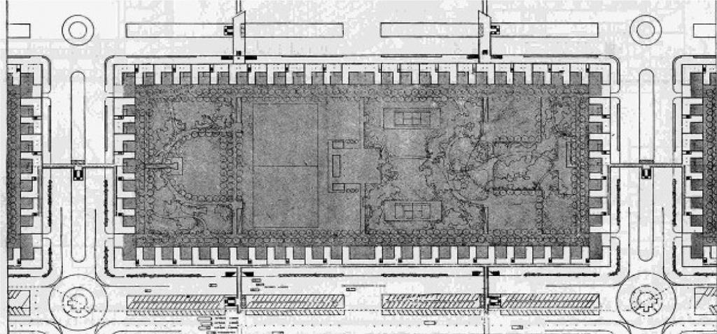 르 꼬르뷔제 집합주택의 공 사 공간 개념 및 공간구성 방식 연구 157 두 번째는 1925년 파리 장식예술국제전의 신정신관 (Pavillon de l Esprit Nouveau)에 전시되었다. 르 꼬르뷔제 가 밝힌 바와 같이 1922년 이메블-빌라는(이후 이를 1차 이메블-빌라라고 부른다) 엠마 수도원을 선례로 하여 계획 한 것이다.