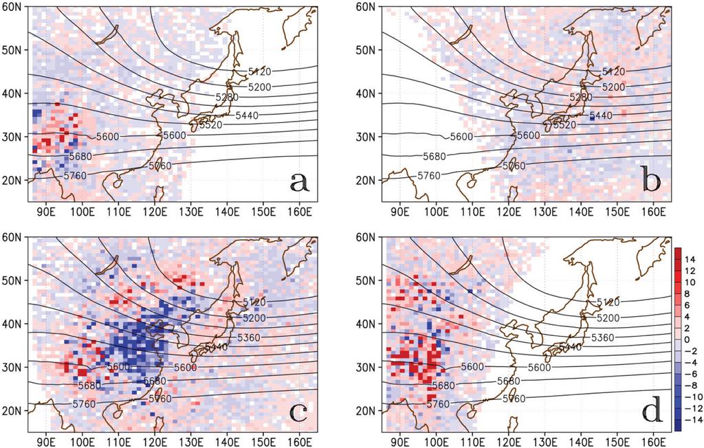 102 수반 모델에 기반한 관측영향 진단법을 이용하여 동아시아 지역의 단기예보에 AMSU-A 자료 동화가 미치는 영향 분석 Fig. 7.